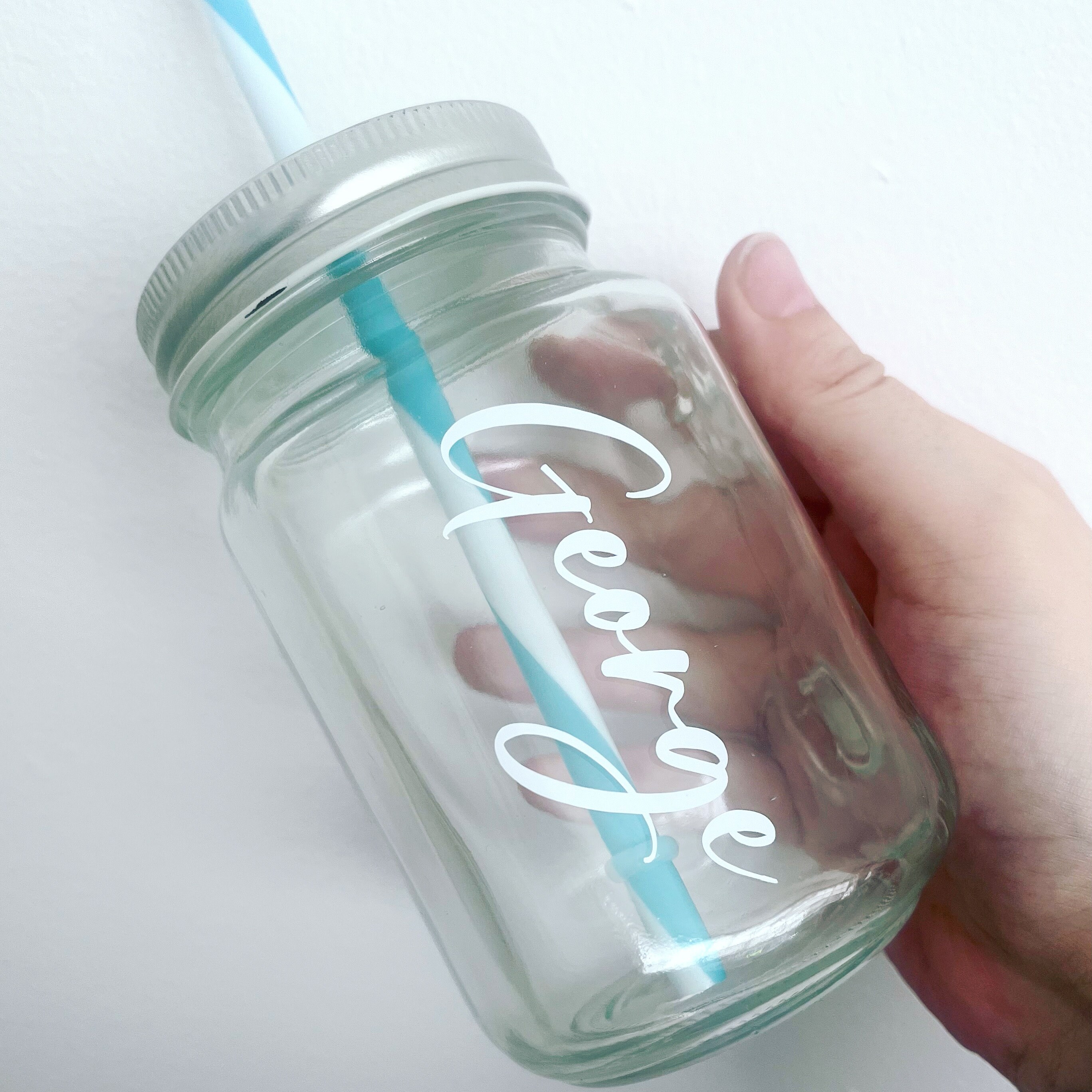 DIY Mason Jar Cup with Straw