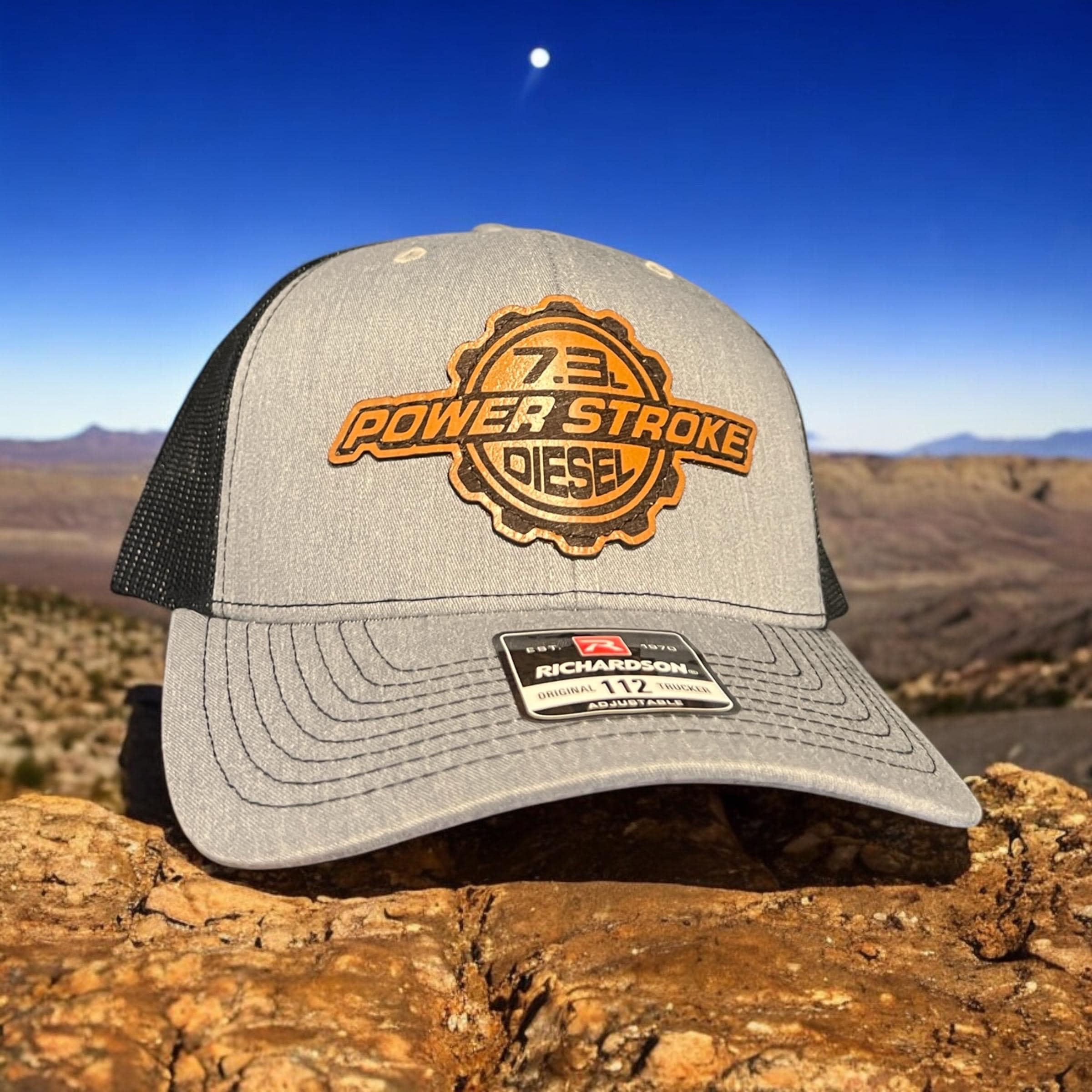 Powerstroke 7.3 Diesel Ford Leather Richardson Hat - Etsy