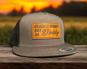 Daddys Geld Aber ich bin Papa Patch Lederhut