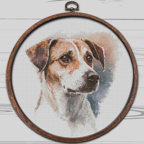 Beagle Cross Stitch Pattern, Animal Cute Dog Puppy , Embroidery, Cross Stitch Pattern, Instant Download PDF