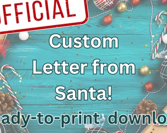 Realistic Santa Claus Letter – Personalized Christmas Digital Download