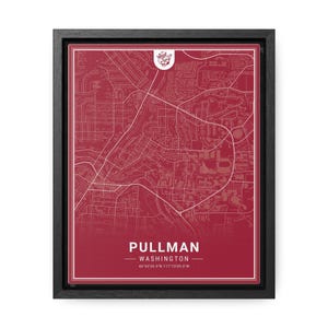 Pullman Washington Stadtplan mit Rahmen