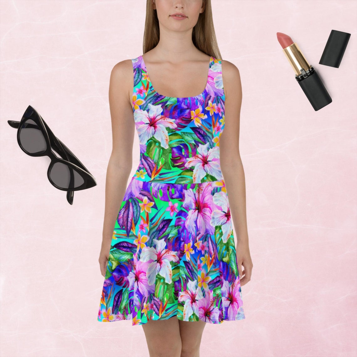 Exotic Stride  Shirt Dress