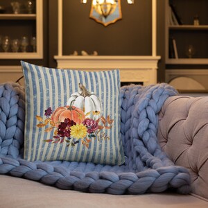 Pumpkin Flower Premium Pillow