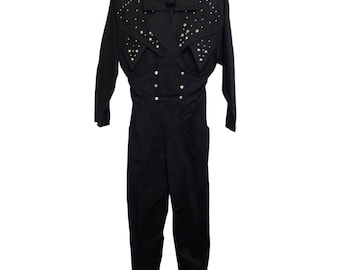 Vintage 1980s Western Studded Jumpsuit