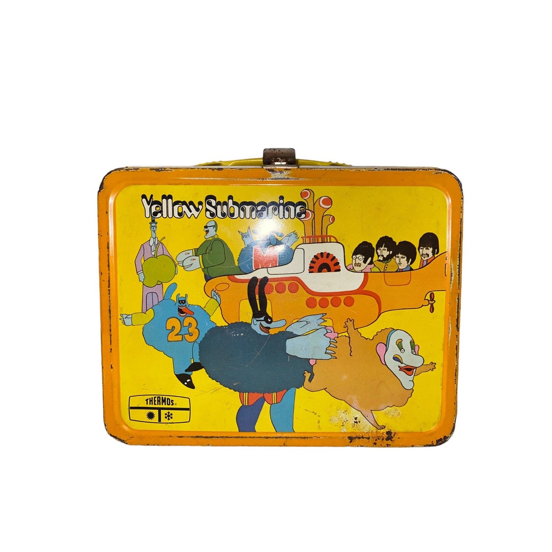 Vintage Beatles Yellow Submarine 1968 Lunchbox - Etsy