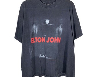 Vintage 90s Elton John in Concert Tour Tshirt Size XL - Etsy