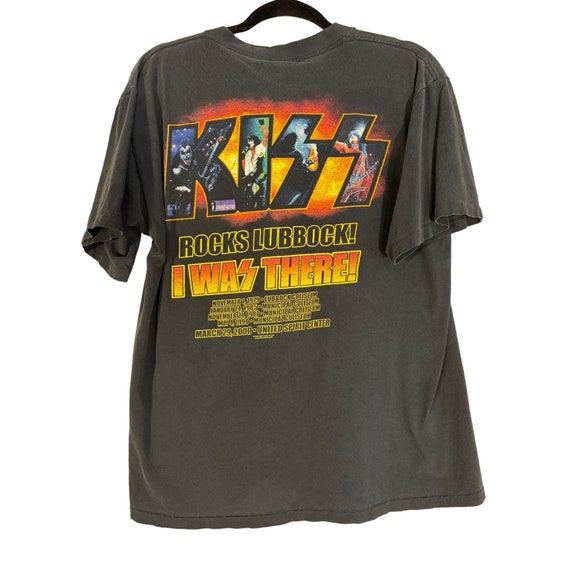 Vintage KISS Shirt Kiss Rocks Lubbock Y2K 2000s K… - image 3