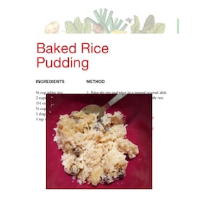 Very Easy Baked Rice Pudding