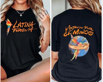 Camiseta Karol G TropiTour, Mercancía del concierto Viajando Por El Mundo