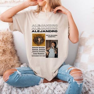 Rauw alejandro tshirt, Rauw Alejandro cosa nuestra, cosa nuestra tshirt, vintage Rauw Alejandro shirt, gifts for Rauw fans