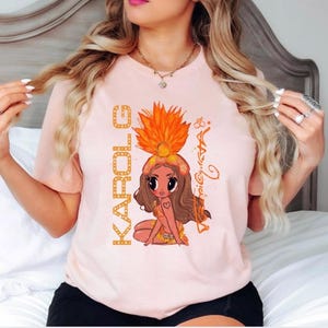 Karol G Tropicoqueta, tropicoqueta shirt, KG fans, gifts for KG fans, tropimood, Karol g merch, Karol g concert merch, papasito, verano rosa peach