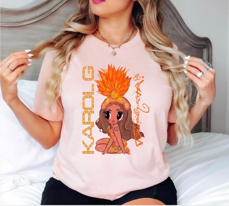 Karol G Tropicoqueta, tropicoqueta shirt, KG fans, gifts for KG fans, tropimood, Karol g merch, Karol g concert merch, papasito, verano rosa peach