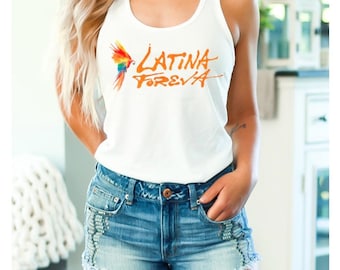Camiseta sin mangas Karol G Tropiqueta, Mercancía de concierto Latina Forever