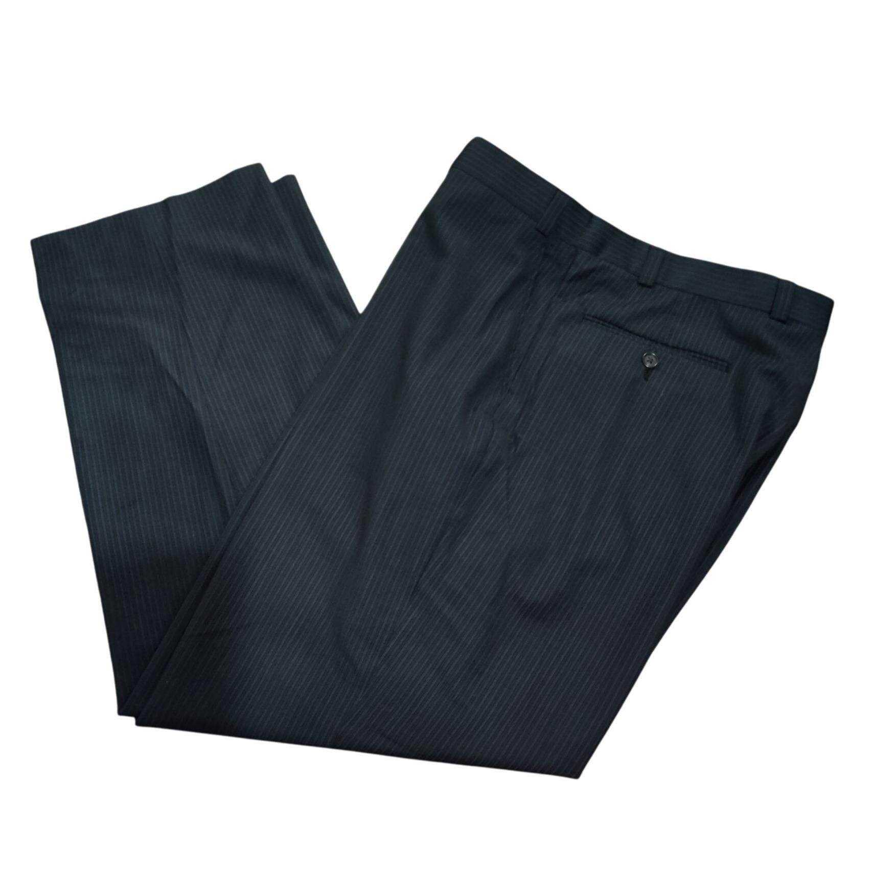 Calvin Klein 36 W X 30 L Black Wool Dress Pants Blue Pinstripe Vintage Trousers - Etsy Calvin Klein 36 W X 30 L Black Wool Dress Pants Blue Pinstripe Vintage Trousers - Etsy