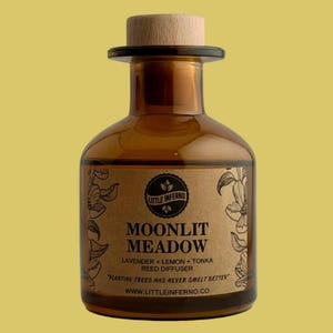 Handmade Moonlit Meadow Reed Diffuser | Home Fragrance | Scented Reed Diffuser | Vegan Home Decor | Housewarming Gift | Eco Friendly Gift