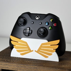 Winged Xbox Controller Stand - Custom Color 3D Printed Desk Accessory - Decorative Angel Wing Controller Holder - Gaming Gift