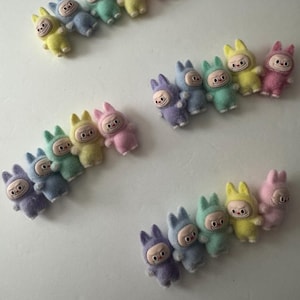 Flocked Standing LaBubu Beadable Charms