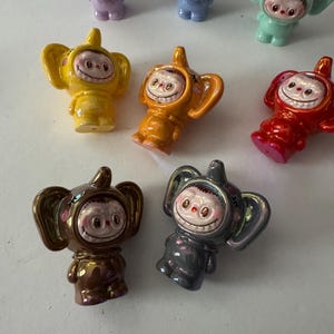 LaBubu Elephant UV Coated 3D Figure Beadable Charm/Pen Topper Full Set