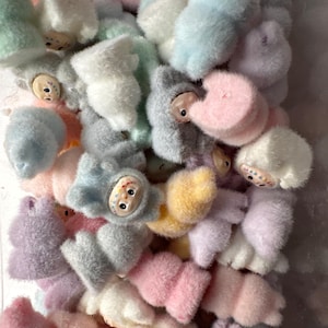 Mini Flocked LaBubu Beadable Charms