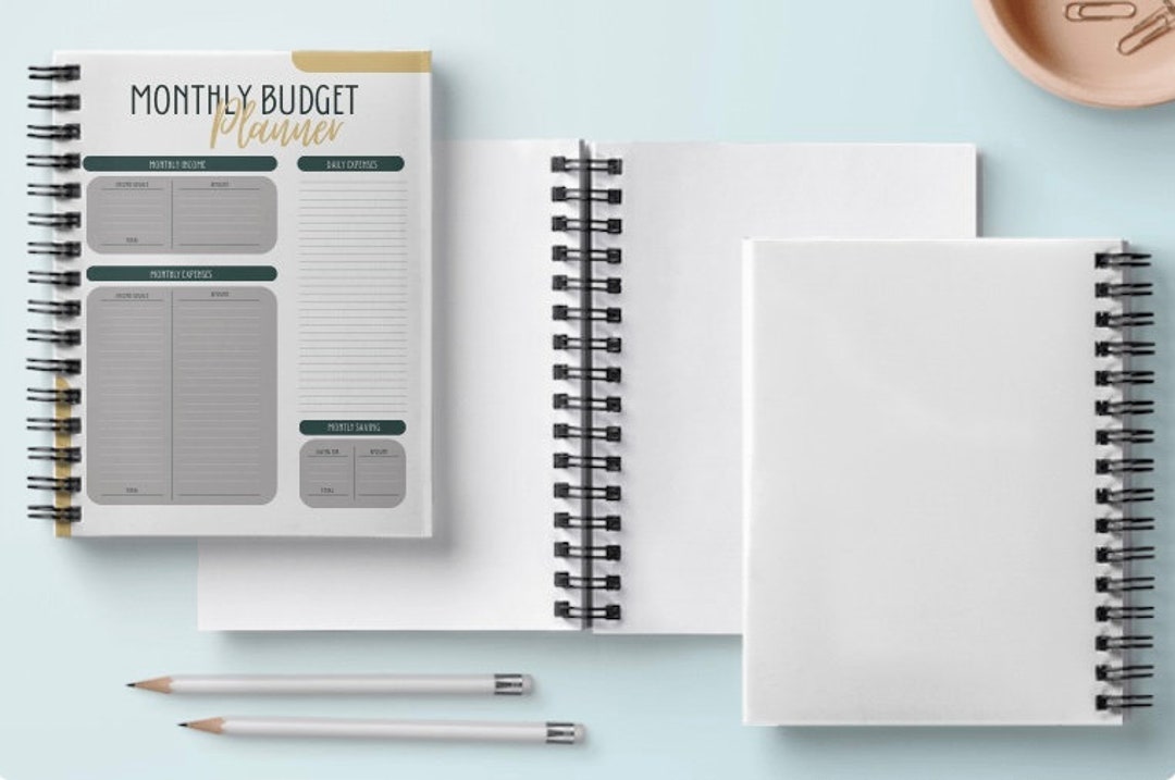 Modern Monthly Budget Planner - Etsy