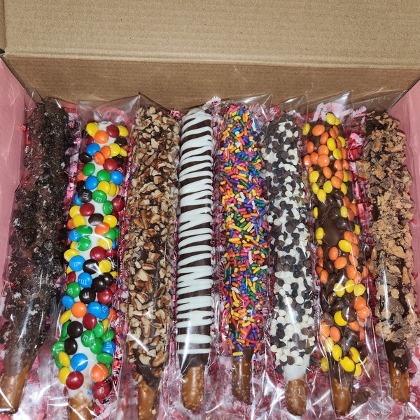 Chocolate Covered Pretzels Etsy