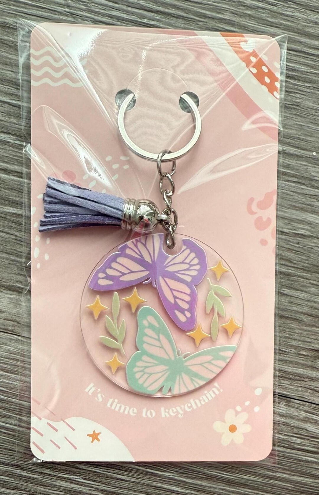 Handmade Keychain - Butterflies - Etsy