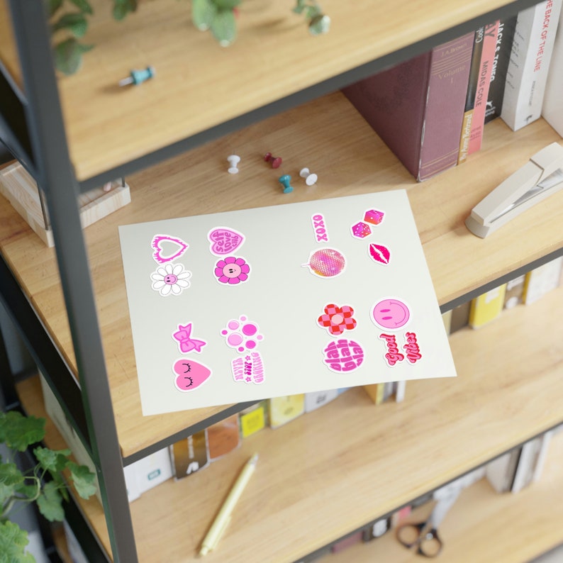 Pink Themed Sticker Sheets - Etsy