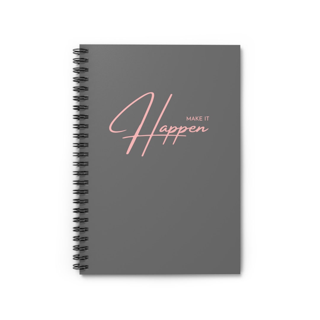 Make It Happen Spiral Notebook - Etsy