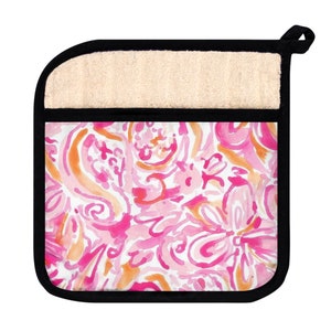 Preppy Pot Holder with Pocket