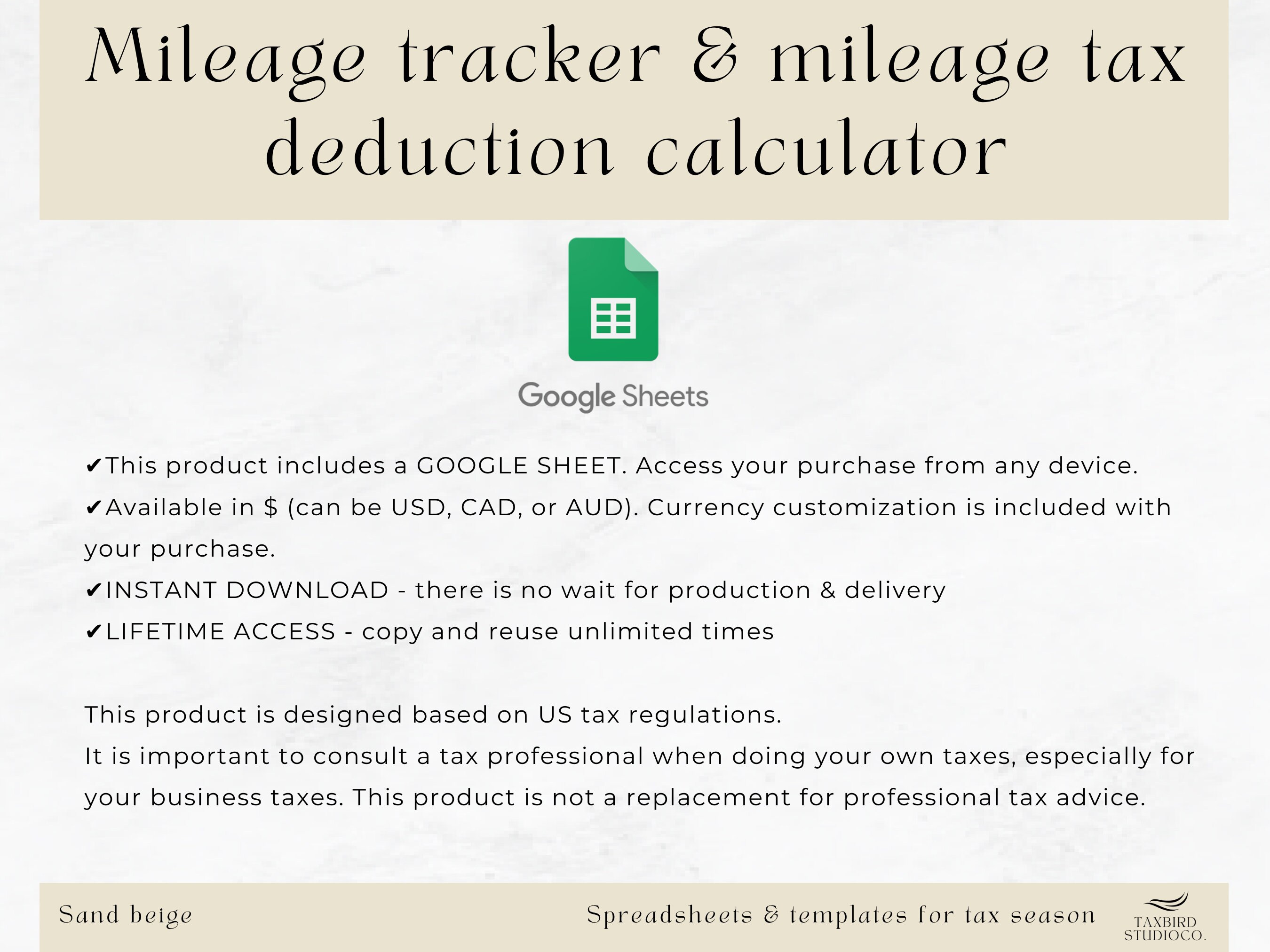 Business Mileage Tracker & Auto Mileage Expense Deduction Calculator 2024 Tax Season Google