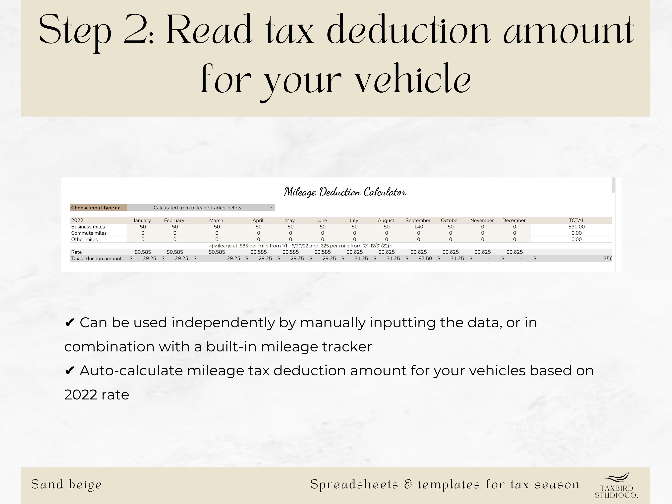 Business Mileage Tracker & Auto Mileage Expense Deduction Calculator