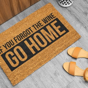 Funny Welcome Mat, Alcohol Doormat, Housewarming Gift, Funny Drinking Mat, Bring Wine,  Welcome Door Mat, Welcome Mat, Funny gift, Booze Gif