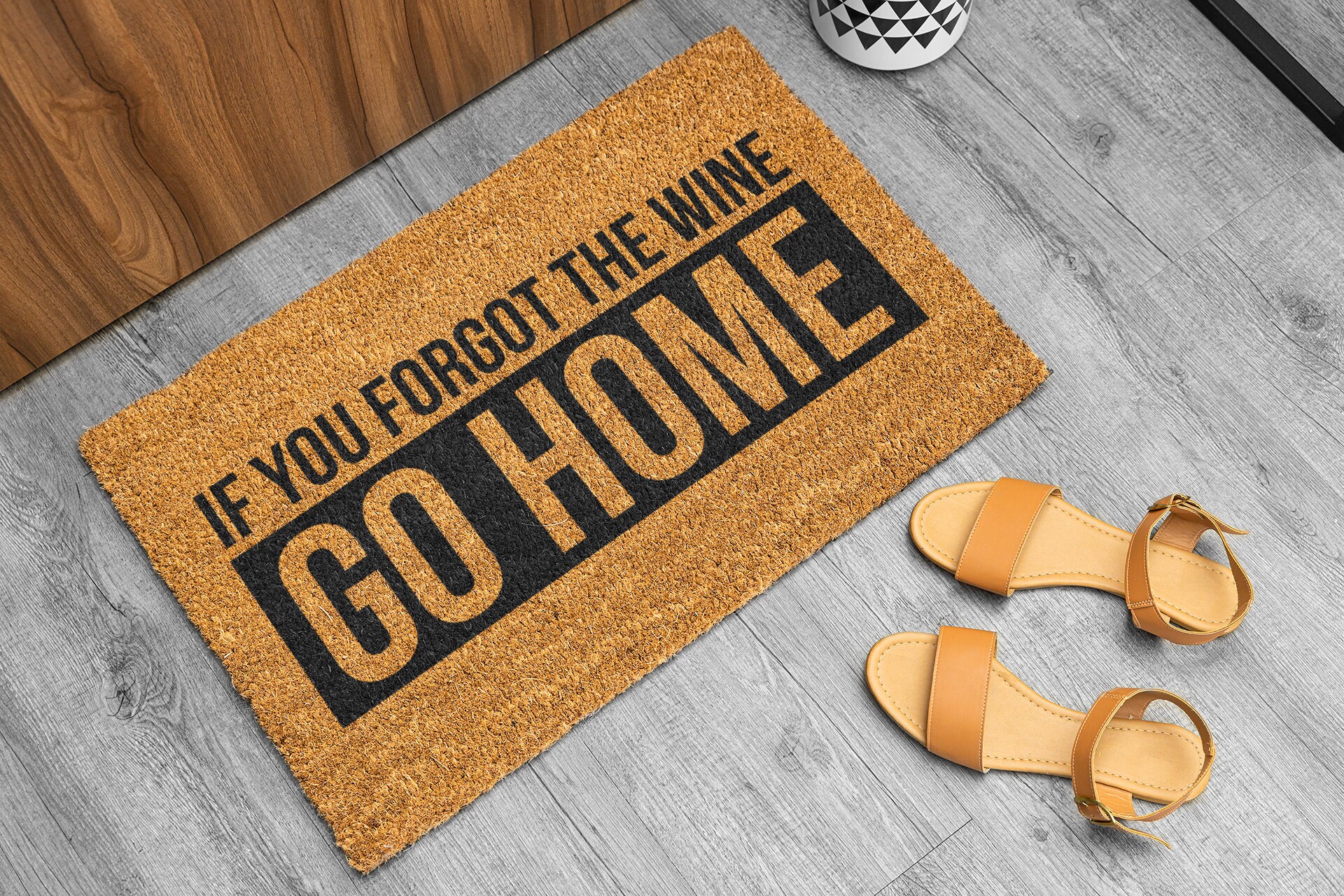 Wine Doormat, Funny Doormat, Alcohol Welcome Mat, Rude Doormat