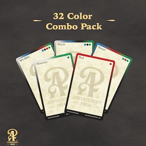 32 Color Combo Pack Magic the Gathering Organizer Cards: 32 cards for organizing magic the gathering trading cards by color