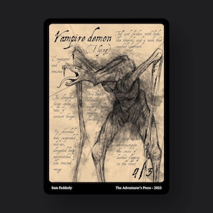 Vampire Demon Token Pack for Magic the Gathering MTG: 4 pack 4/3 Vampire Demon Tokens