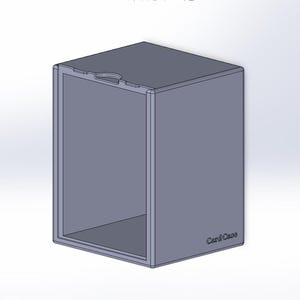Top Loader Deck Box *3D Printable STL File* : 100+ Card 3D Printed Deckbox 100 card deck box for magic the gathering