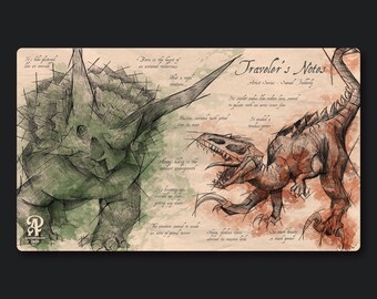 Dinosaur TCG Playmat, 14"x24"