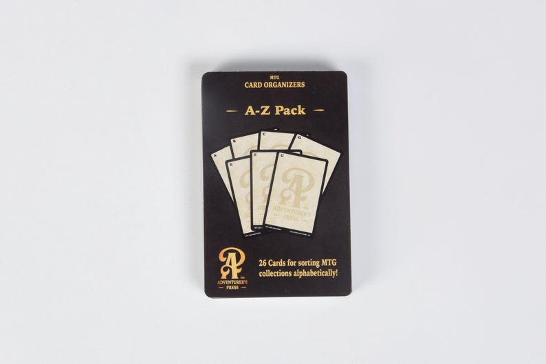 A-Z Pack Magic the Gathering Organizer Cards: 26 cards for organizing magic the gathering trading cards alphabetically