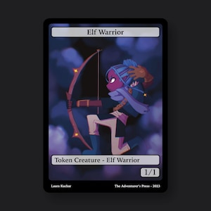 Elf Warrior Token Pack for Magic the Gathering MTG: 4 pack 1/1 Elf Warrior Tokens