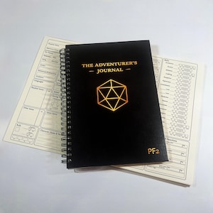 The Adventurer&#39;s Journal: D&D/Pathfinder campaign journal with 3 character sheets