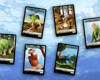 100 Magic the Gathering MTG Tokens and Art Cards Lot - Etsy