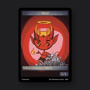 Devil Token Pack for Magic the Gathering MTG: 4 pack 1/1 Devil Tokens