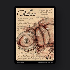Ballon Token Paket für Magic the Gathering MTG: 4er Pack 1/1 Ballon Token