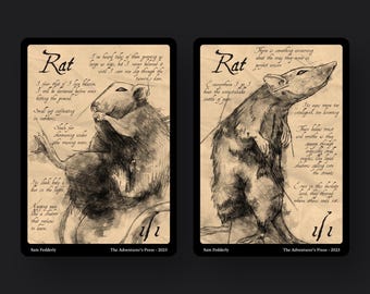 Rat Token Pack for Magic the Gathering MTG: 4 pack 1/1 Rat Tokens