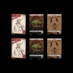 Goblin Variety Token Pack for Magic the Gathering MTG: 6 pack 1/1 Goblin Tokens