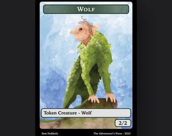 Wolf Token Pack for Magic the Gathering MTG: 4 pack 2/2 Wolf Tokens - SF