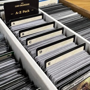 A-Z Pack Magic the Gathering Organizer Cards: 26 cards for organizing magic the gathering trading cards alphabetically