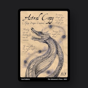 Astral Dragon Copy Token Pack voor Magic the Gathering MTG: 4 pack 3/3 Astral Dragon-tokens