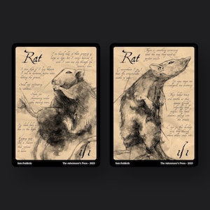 Rat Token Pack for Magic the Gathering MTG: 4 pack 1/1 Rat Tokens